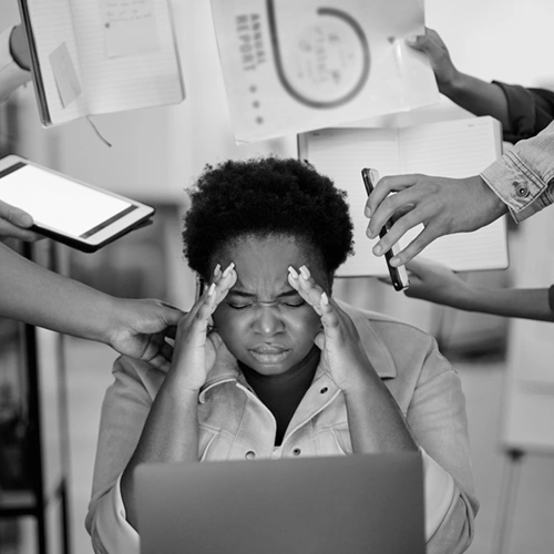 overwhelmed business owner who needs a fractional cfo