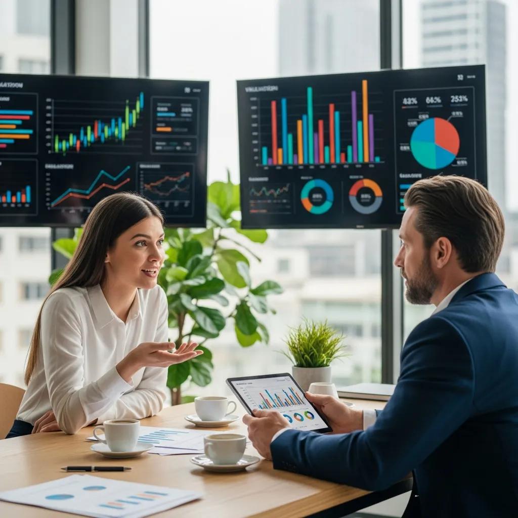 Owner reviewing market trends with an advisor &mdash; market-based valuation