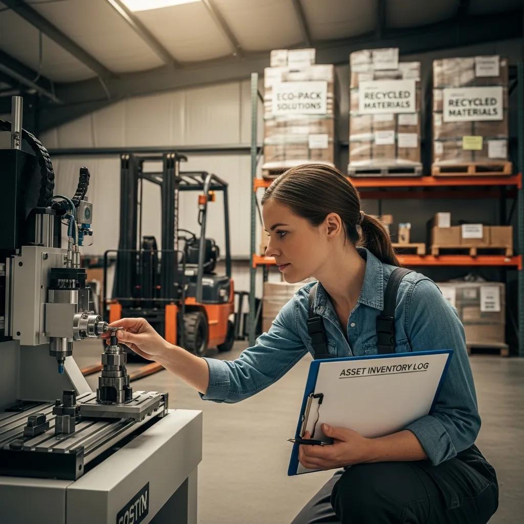 Owner inspecting physical assets in a warehouse &mdash; asset-based valuation